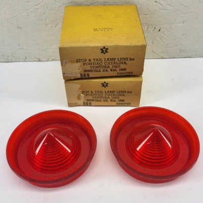 Lentes NORS 1960 Pontiac Catalina Ventura Bonneville Station Wagon Stop luz trasera Foto 1 de 3