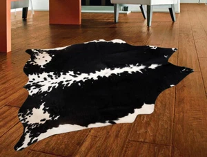 Alfombra 100 % genuina de piel de vaca alfombra de cuero 21,00 pies cuadrados (56"x54") M-162 - Imagen 1 de 3