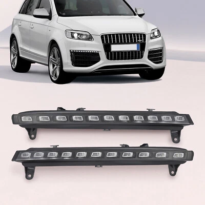 Faro antiniebla LED DRL con intermitente par de luces antiniebla para Audi Q7 2006-2009 Foto 1 de 4