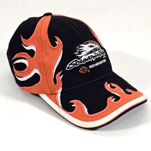 CAPPELLO BERRETTO HARLEY DAVIDSON SCREAMIN EAGLE FLAMES STRAPBACK RICAMATO RARO 2007 - Foto 1 di 9