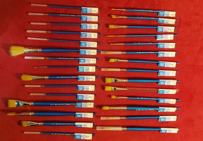 29 кистей для красок Winsor & Newton COTMAN различных размеров лот новые все разные - Изображение 1 из 4