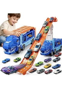 Rennbahn LKW Spielzeug für 3 4 5 6 7 8 Jahre alte Jungen, Trägerfahrzeug - Bild 1 von 9
