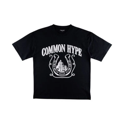 Common Hype Horseshoe Tee Black Size L Worn Once - Image 1 of 4