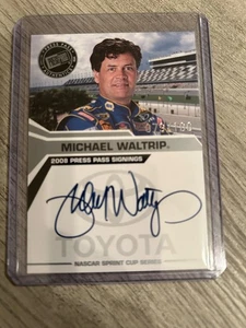 MICHAEL WALTRIP 2008 PRESS PASS SIGNINGS AUTOGRAPH CARD - Picture 1 of 1