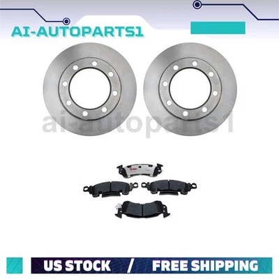 For 1975-1986 Chevrolet K20 Front Brake Rotors & Brake Pads Kit - Image 1 of 4