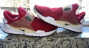 NIKE SOCK DART GYM RED BLACK WHITE SZ 11. 819686-601 - Picture 1 of 10