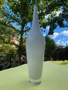 IKEA Salong Vase 17” White Hand Blown Glass Johanna Jelinek Design *Retired - Picture 1 of 4