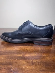 Clark Men Shoes Black Leather (wide) Sz 11 M Burchill Derby…… Extreme Comfort - Picture 1 of 14