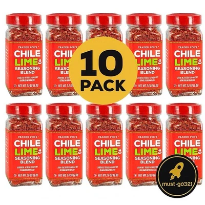 🔥 Trader Joe’s Chile Lime Seasoning Blend – 10 Pack (2.9 oz Each) | Best Flavor - Image 1 of 2