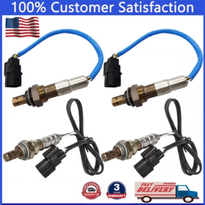 4X Up+Down Oxygen Sensor For 08-2010 Honda Odyssey 3.5L 2007-2009 Acura MDX 3.7L - Image 1 of 4