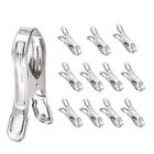 Beach Towel Clip Stainless Steel Pool Cover Clamp Heavy Duty Design Set of 12