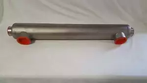 55k BTU Stainless Steel Tube and Shell Heat Exchanger for Pools/Spas ss - Picture 1 of 10