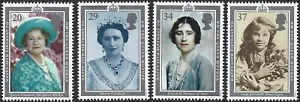 1990 Sg 1507/1510 90th Birthday of Queen Elizabeth the Queen Mother MNH - Picture 1 of 2