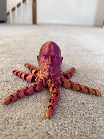 Rocktopus High Quality 3D printed Gold/Magenta 7x7 (Dwayne The Rock Johnson) Cover