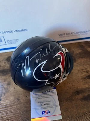 MINI CASCO FIRMADO POR MARIO WILLIAMS HOUSTON TEXANS PSA AL95522 Foto 1 de 3