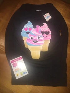 Justice Sz 7 Light Weight Sweatshirt Top Ice cream Nwt Soft Spring Easter - Picture 1 of 4