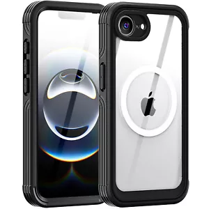 Case For iPhone 16e MagSafe Magnetic Shockproof Cover Built-in Screen Protector - Picture 1 of 11