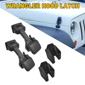 Locking Catch Buckle Kit 2007-18 For Jeep Wrangler JK Parts Hood Latch NEW EAH - Picture 1 of 12