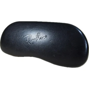 Ray Ban Sunglasses Case Hard Clamshell Black EyeGlasses Case Only Original EUC - Picture 1 of 9
