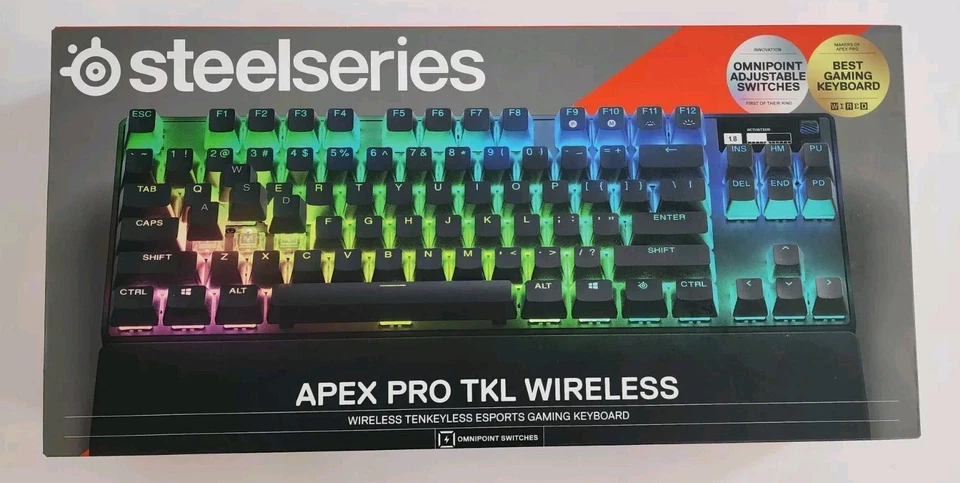 SteelSeries Apex Pro TKL Wireless HyperMagnetic Gaming Keyboard Black - Image 1 of 1