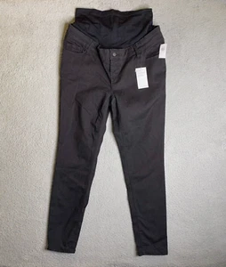 Old Navy Maternity Full Panel Rockstar Super Skinny Jeans Womens 14-18 Black NWT - Picture 1 of 12