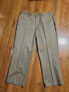 Pantalones chinos Dockers ajuste individual cintura elástica frente plano 38" X 29" beige - Imagen 1 de 7