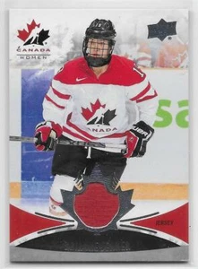 16/17 UPPER DECK TEAM CANADA JUNIORS BASE GAME JERSEY Brianne Jenner #153 - Picture 1 of 1