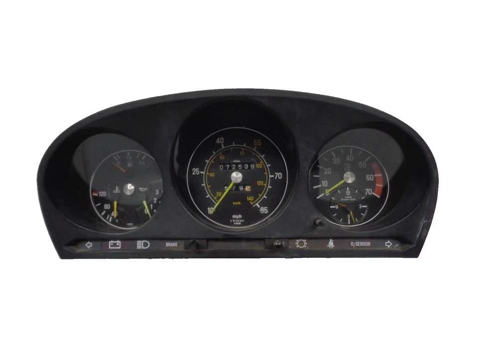 1973-1980 Mercedes 450SL R107 velocímetro cluster 85MPH OEM AK250627 - Imagem 1 de 4