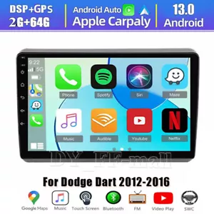 64GB Car Radio Stereo Carplay Gps Navi Wifi Bluetooth For Dodge Dart 2012-2016 - Picture 1 of 17