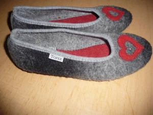 Damen Haus Schuhe Tofee Gr.40 Neu Wolle FITZ - Bild 1 von 5