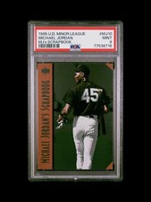 1995 Upper Deck Minor League #MJ10 Michael Jordan (RC) MJ's Scrapbook PSA 9 MINT
