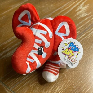 Pop Art Soft Bolt 7 Zoll Elefant Plüsch 2023 brandneu Mighty Beanie Alter 4+ E1028 - Bild 1 von 7