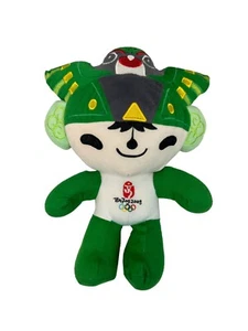 OLÍMPICOS DE VERANO 2008 BEIJING NINI MASCOTA VERDE JUGUETE PELUCHE CHINA - Imagen 1 de 8