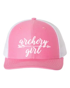 Bogenschießen Mädchen, Bogenjäger, Bogenschütze, Zielscheibe, Snapback, Truckermütze, weißer Text - Bild 1 von 20