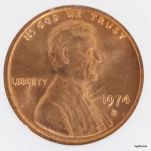 1974-D Lincoln Memorial Cent 1C NGC MS67 RD Red - Picture 1 of 4