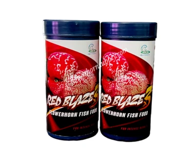 CZ AQUA PRODUCTS FLOWERHORN FISH FOODS - 2 CZ AQUA RED BLAZE 200G (2x100G) - FREE SHIPPING