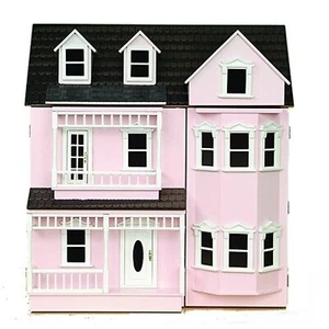 Dolls House Flat Pack Kit The Exmouth Pink Painted 1:12 Scale Miniature Tumdee - Picture 1 of 8