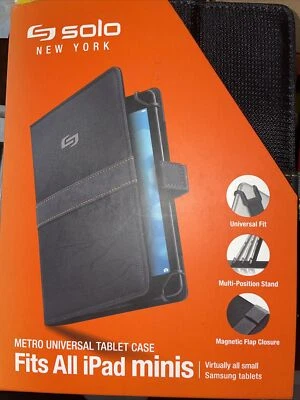 Solo NY Metro Universal Tablet Case Black For All iPad Minis & Samsung 5.5"-8.5" - Image 1 of 4