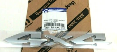 2019 2020 RAM 2500 3500 4x4 rear tailgate chrome Nameplate Emblem new OEM - Image 1 of 4