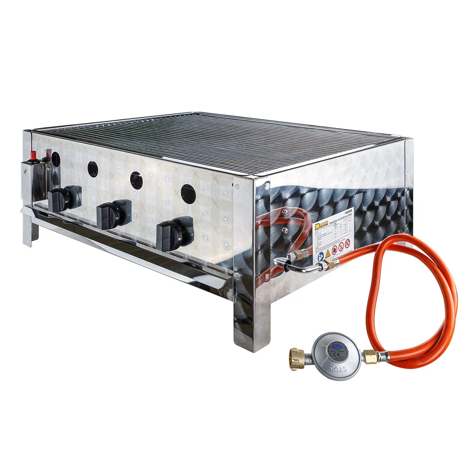 DEMA 14005-SP 10kW Gasgrill mit Grillrost - Edelstahl