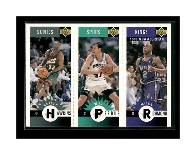 1996-97 Collector's Choice Mini-s Richmond/Perdue/Hawkins Basketball Card NBA - Image 1 of 2