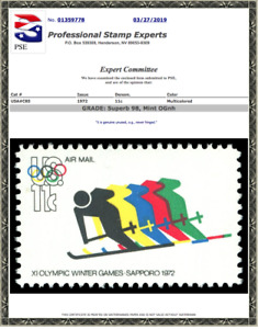 #C85 MNH PSE Graded 98,  PSE Certificate # 01359778