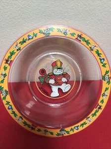 SNOWDEN and Friends Clear plastic Cereal bowl Snowden marching/friends  1999 7in - Picture 1 of 3