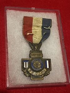 Vintage American Legion National Convention 1927 (1917-1927) France Medal #1 - Picture 1 of 2