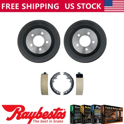 Kit dianteiro tambores de freio e sapatas de freio para 1967-1969 Dodge Monaco - Raybestos - Imagem 1 de 4