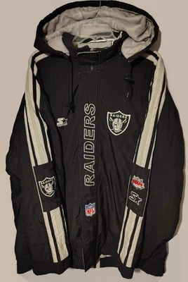 Jaqueta NFL Oakland Raiders Retro Starter Año 2000 XL VINTAGE RARA ⚽️ - Imagem 1 de 4