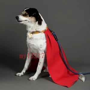 Hund Superheld Cape rot Haustier Kostüm Cosplay Outfit Tier Mode Accessoire süß - Bild 1 von 13