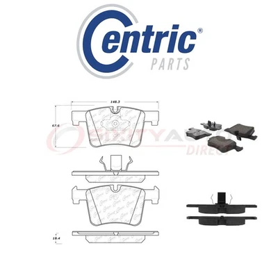 Centric Posi Quiet Metallic Brake Pads w Shims for 2015-2016 BMW 228i xDrive ix Foto 1 de 4