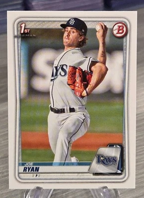 Joe Ryan 2020 Bowman Paper 1st Bowman #BP-117 Tampa Bay Rays/Minnesota Twins - Image 1 of 3