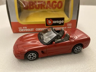 MODELLINO BURAGO 1:43 COD. 4176 CHEVROLET CORVETTE CONVERTIBLE '98 - Boxed - Immagine 1 di 3